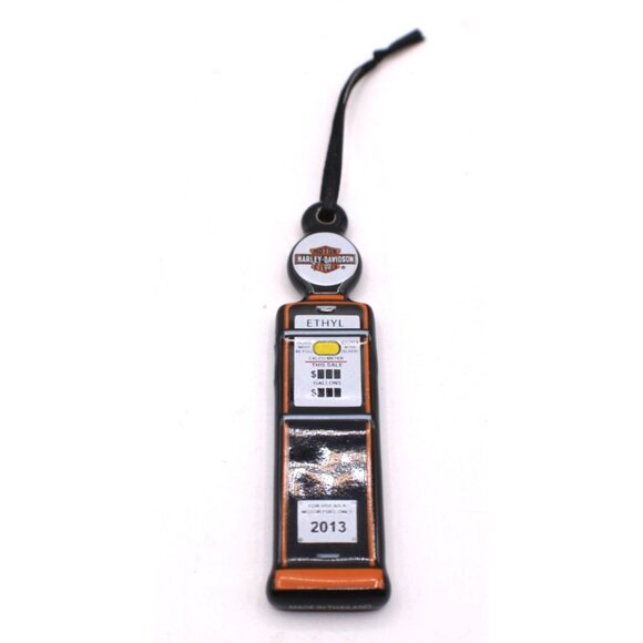 Harley-Davidson Ethyl Gas Pump Ornament 2013 Biker Decor Man Cave Rearview Mirro - Picture 1 of 11